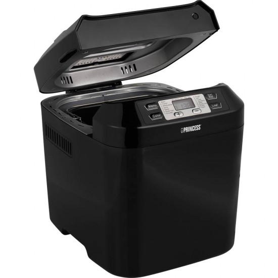 Princess 01.152010.01.001 Broodbakmachine Anti-aanbaklaag, Met maatbeker, Met display, Timerfunctie Zwart
